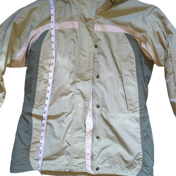 Vintage Women’s Columbia Interchange Core 3 In 1 Winter Coat Green Sz S - Picture 12 of 15